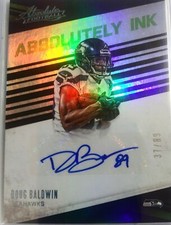 2016 ABSOLUTELY INK DOUG BALDWIN AUTOGRAPH #37/89 SEAHAWKS