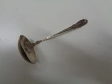 Fleur De Lis By Alvin Sterling Silver Gravy Ladle Art Nouveau Floral