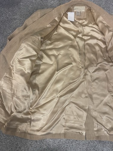 The Territory Ahead Jacket Mens 40 Sports Coat Blazer Tan Silk Inside - Picture 6 of 7