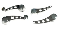 (Kit/4) Universal Polished Stainless Steel Door Handles & Window Cranks