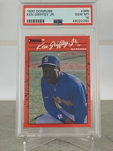 1990 Donruss Ken Griffey Jr PSA 10 Baseball #365 Seattle Mariners GEM MINT 10