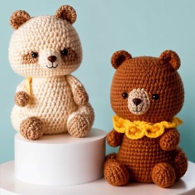 Adorable Crochet Pattern EN PDF - Panda & Bear Amigurumi Toy - Easy DIY Crochet