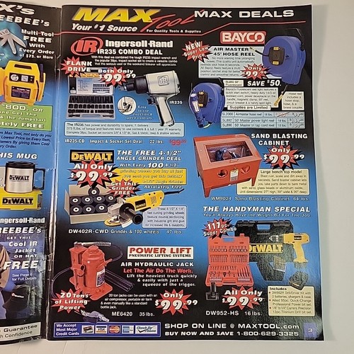 Summer 2002 Max Tool Catalog For Repairing Automotive Locomotive Trains Cars Etc - Foto 7 di 12