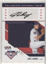 2019 Panini USA Baseball Stars & Stripes Jerseys 96/199 Jake Agnos Auto no9