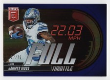 2025 Panini Donruss Elite JAHMYR GIBBS #3 Blue Full Throttle /75-Detroit Lions
