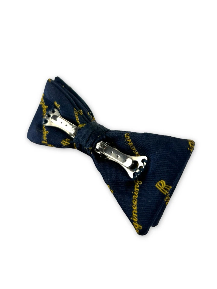 Pajarita vintage Rolls Royce Engineering azul hecha en Inglaterra Foto 2 de 4