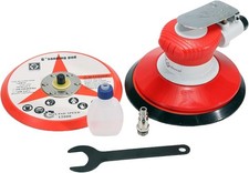 6 Inch Pneumatic Dual Action Orbital Sander With 80 Grit Hook Loop Pad Quiet 6 Inch Pneumatic Dual Action Orbital Sander With 80 Grit Hook Loop Pad Quiet