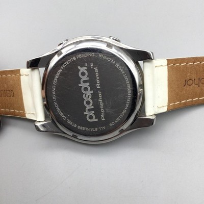 phosphor 腕時計 Phosphor Reveal Womens Watch 39mm Crystals LED Digital White