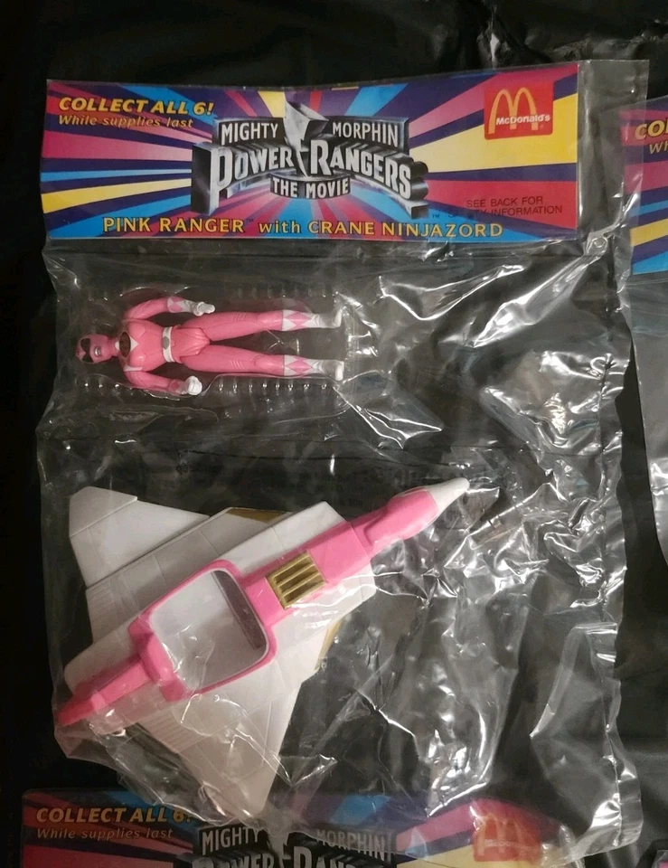 Juego completo de 6 MCDONALDS HAPPY FOOD 1995 MIGHTY MORPHIN POWER RANGERS LA PELÍCULA Foto 3 de 4