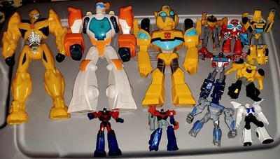 Transformers Lot Of 12 , 3 Large And 9 Small Hasbro Used