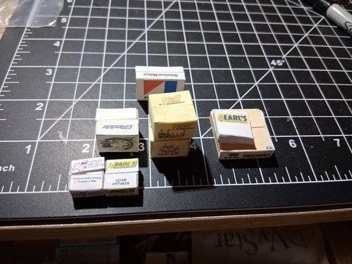 Lot # 22 8Boxes Of Auto Products Ready To Use In Car Dioramas In 1:24-25 Scales