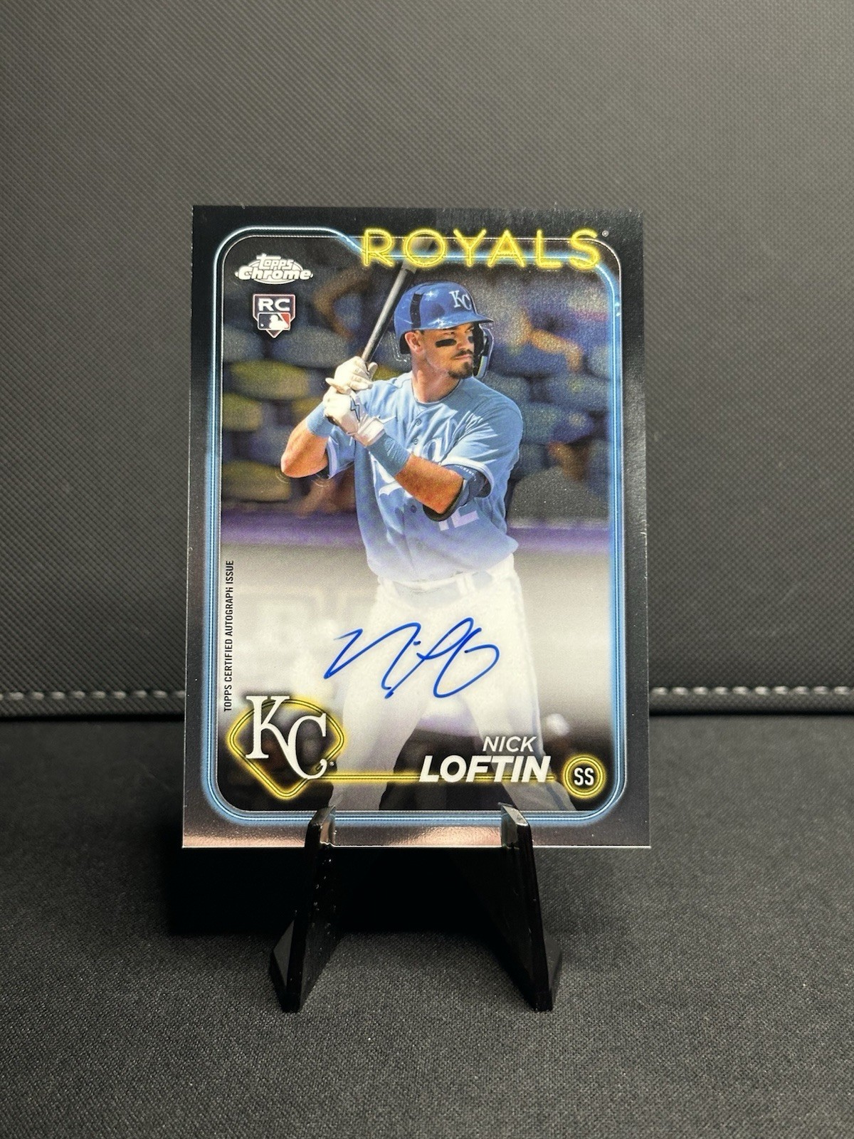 2024 Topps Chrome Nick Loftin Auto #RA-NL (AU, RC) Royals Rookie