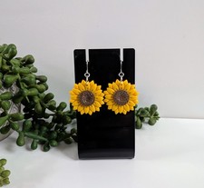 💕  Sunflower Handmade Polymer Clay Earrings💕