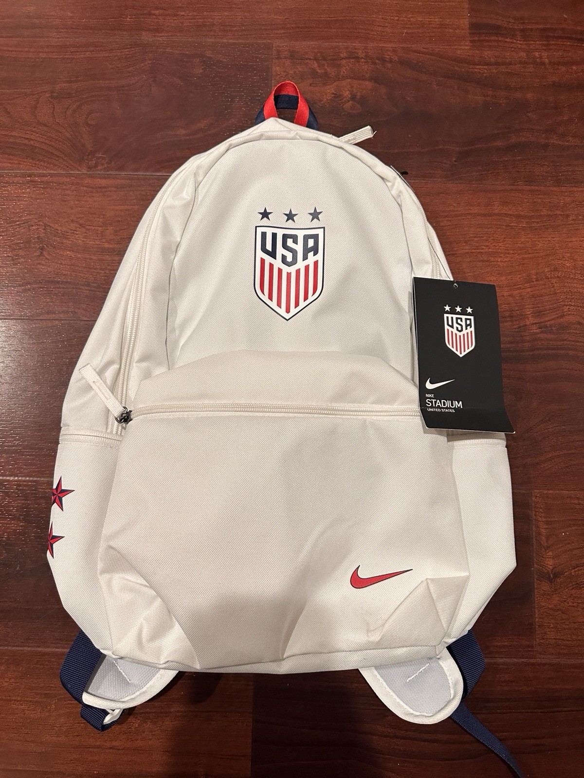 USA White Nike Back Pack