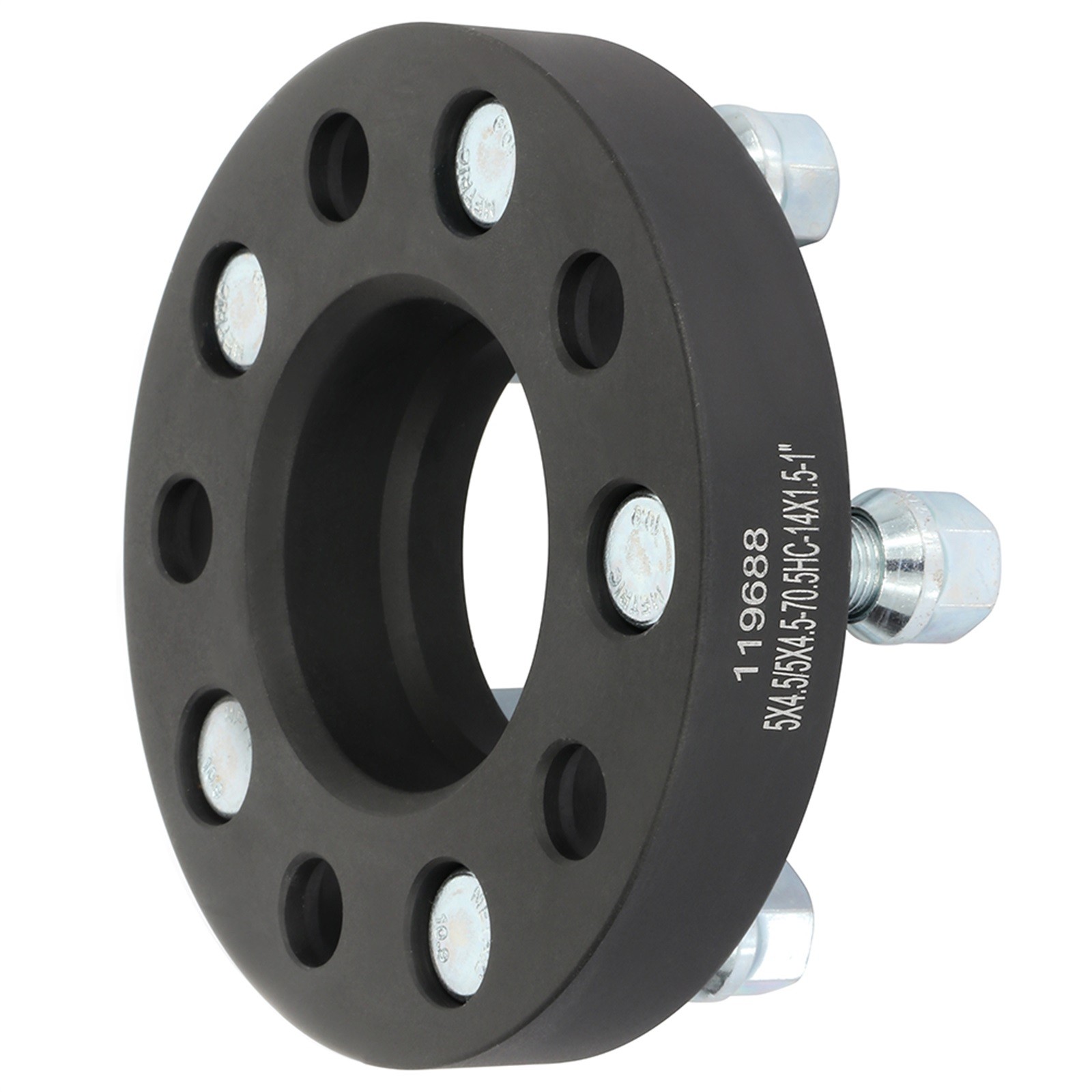 (4) 1" 5x4.5 Hubcentric 14x1.5 Wheel Spacers For Ford Mustang Lincoln Aviator GT