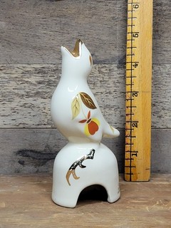 Vintage Ceramic Pie Bird Vent Hall Autumn Leaf Jewel Tea China Specialties