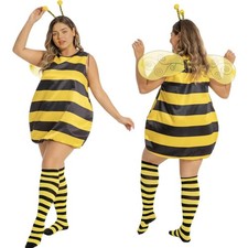 Bienen Kostüm Damen Kinder Gelb 54-56 Karneval Halloween