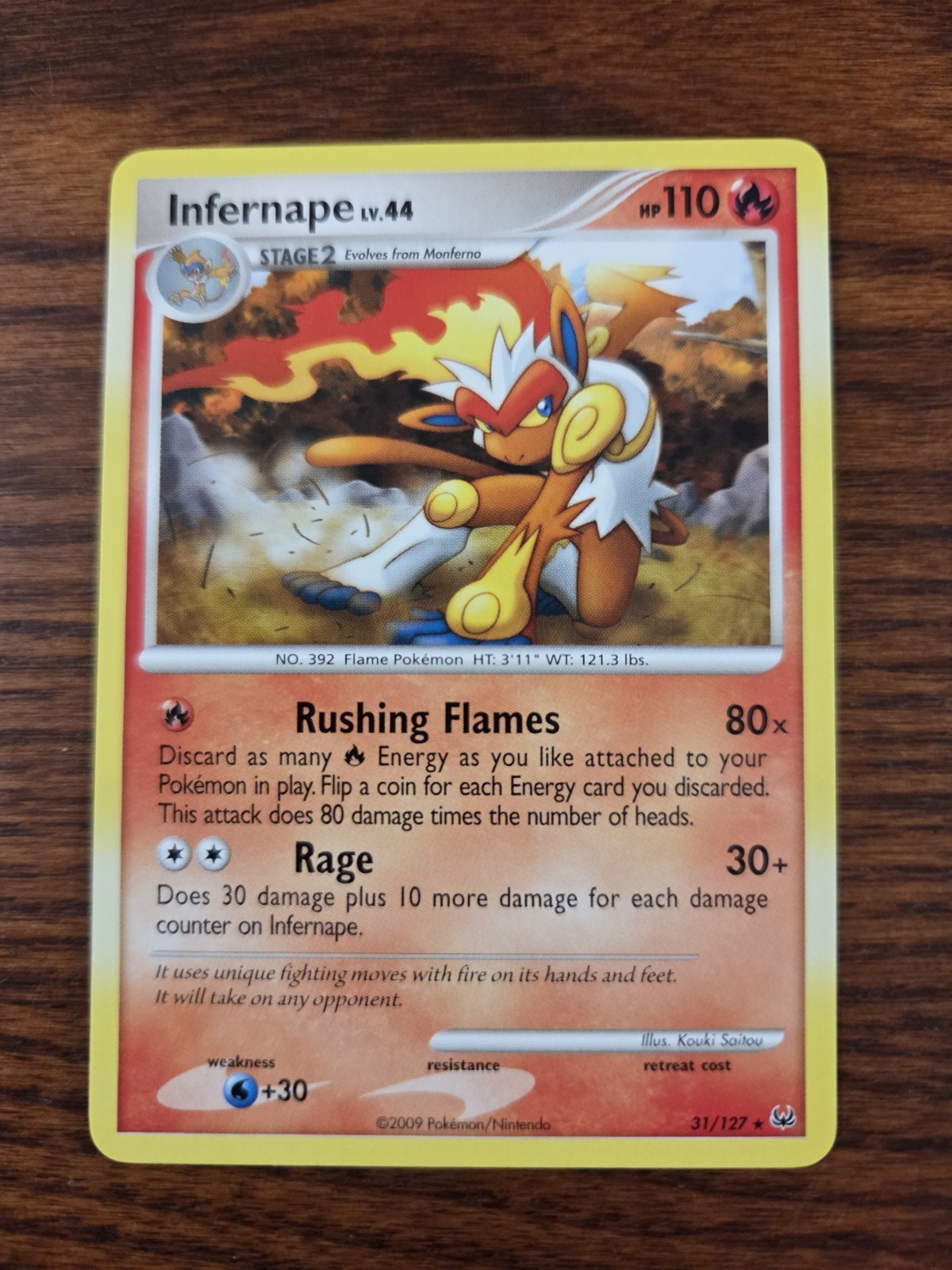 Infernape 31/127 - Platinum - Pokémon TCG Non Holo