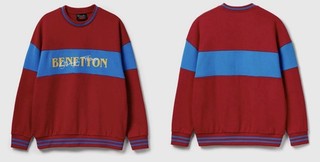 STRANGER THINGS L Men's UNITED COLORS OF BENETTON Color Block Sweatshirt