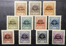 POLAND, PORT GDANSK, DANZIG 1925 Cpl set (11) Scott 1K1-1K11 Mint Hinged*