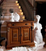 Klassischer Wandschrank Anrichte Holz Buffet Vitrine Luxus Schrank MöBel Set Neu