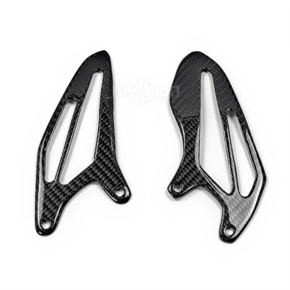 Talonnettes en carbone brillant pour Yamaha R7 2022 l'excellence de la finition trame