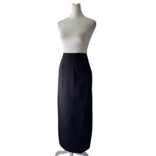 Vintage Y2K First Option Black Pencil Maxi Skirt