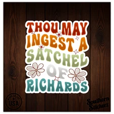 Eat Bag Dicks Richards - Vinyl Decal Sticker - Car Window Laptop - ebn12086