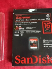SanDisk Extreme UHS-I SDHC 16GB Memory Card 60MB/S 2 pcs A3