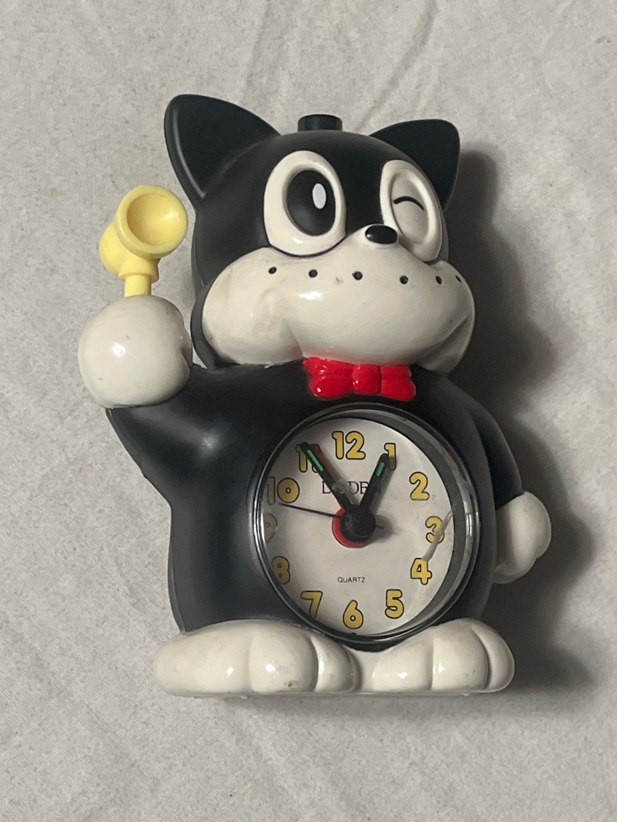 Linden Norakuro Black Cat Alarm Clock Norakurokun Anime Vintage