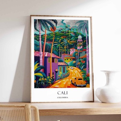 3_Cali Poster, Kolumbien Poster, Salsa Poster, Latein Poster, Kolumbianisches Poster, Ca