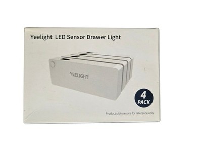 Yeelight LED Sensor Drawer Light 4 Pack Motion-Activated Lighting - New
