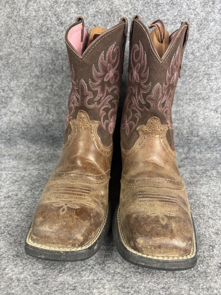 Ariat Fatbaby Botas Western Mujer Talla 8 Marrón Rosa Cuero Vaquera 10009513 Foto 2 de 4