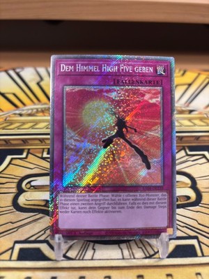 Yugioh Dem Himmel High Five geben Platinum Secret Rare RA04-DE239