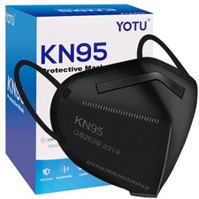 YOTU KN95 Face Masks 60 Pcs,5 Layers Cup Dust Mask,Filter Efficiency 95, Suit...