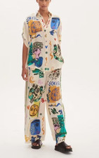 Alemais Soleil Silk Pant Brand New with Tag Sz Au 8 US 4