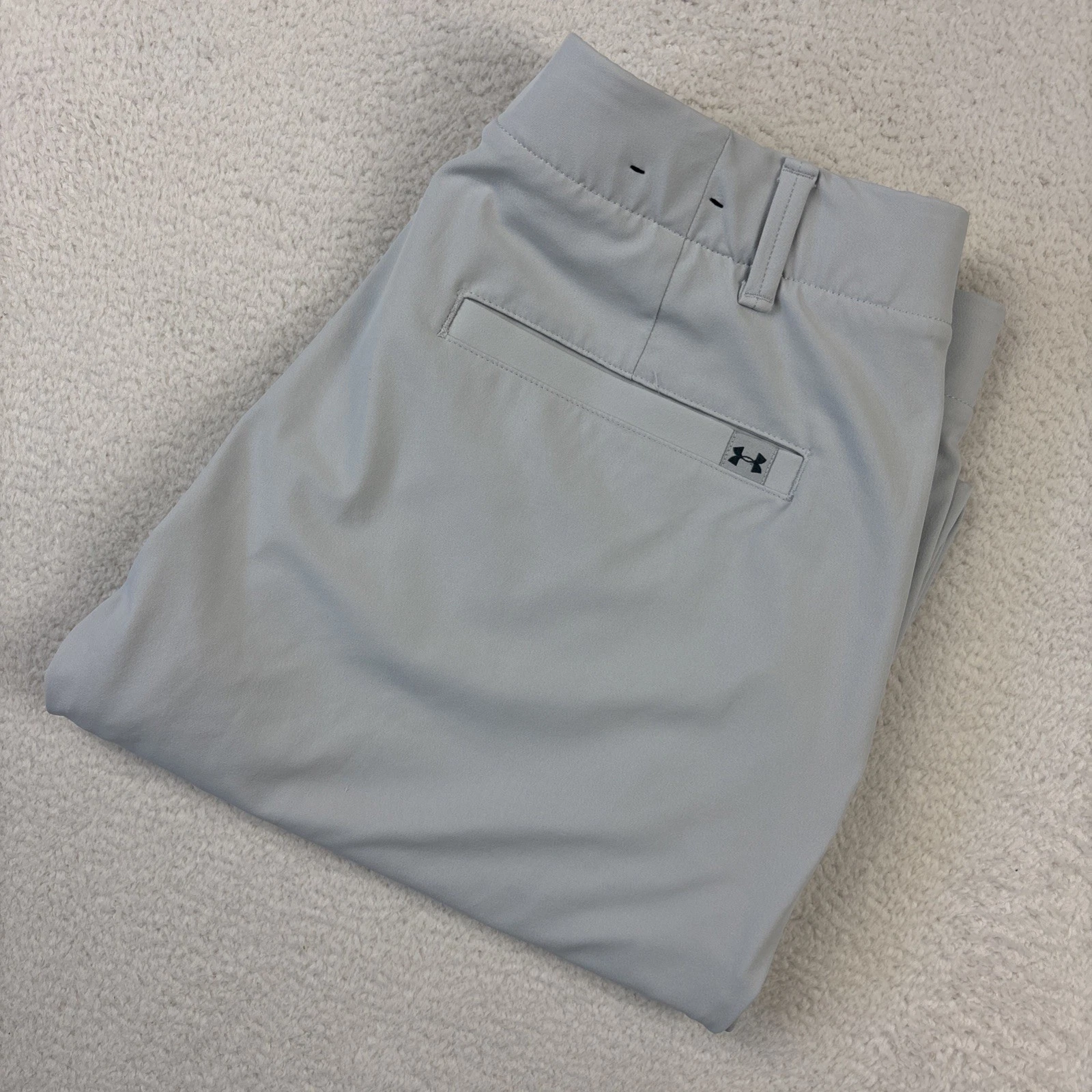 UNDER AMOUR ISO-Chill Golf Pants Mens 34/30 Lite Gray Modern Lightweight Tapered
