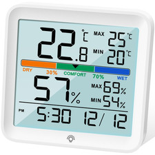 NOKLEAD Hygrometer Indoor Thermometer-Digital Room Humidity Gauge Accurate Tempe