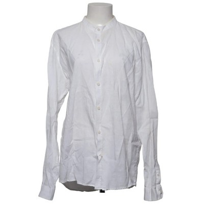 Lindbergh White, Hemd, Größe: XL, SLIM FIT, Weiß, Leinen, Einfarbig, Herren #OoY