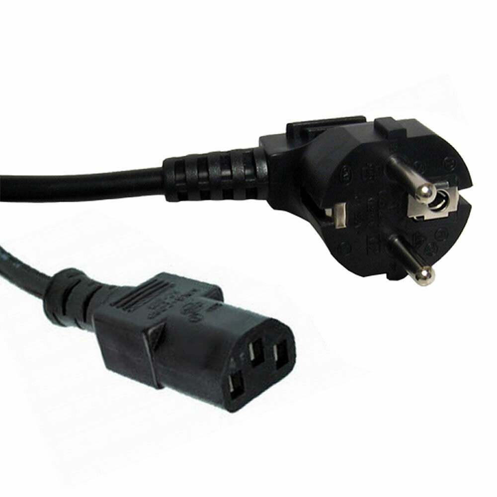 3m EURO Schuko Plug Power Cord to IEC C13 Plug Lead Cable [007475]