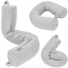 Twist Memory Foam Travel Pillow for Airplanes - Travel Neck Pillow for Sleepi..