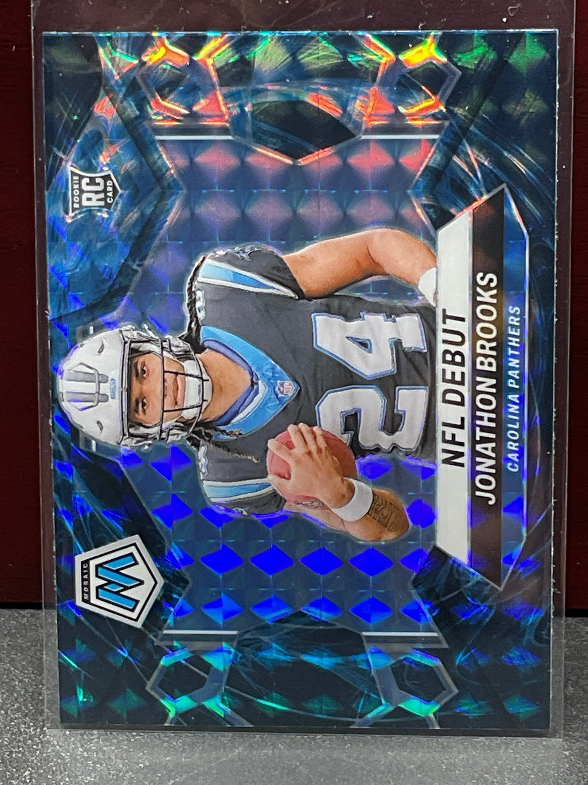 2024 Panini Mosaic - NFL Debut Jonathon Brooks #276 Genesis Mosaic Prizm (RC)
