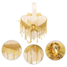 4 PCS Wedding Flower Basket Girl Baskets Girls Woven Arrangement