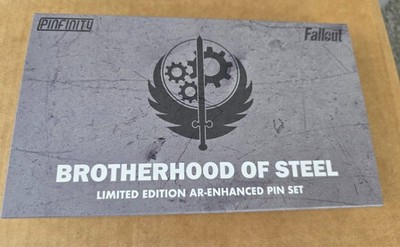 Official Fallout Brotherhood of Steel Limited Edition Pinfinity Box Set NEW