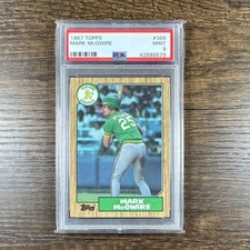 1987 Topps Mark McGwire #366 Psa 9 