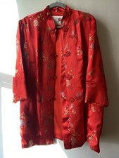 Vintage Embroidered Chinese Jacket Size 42