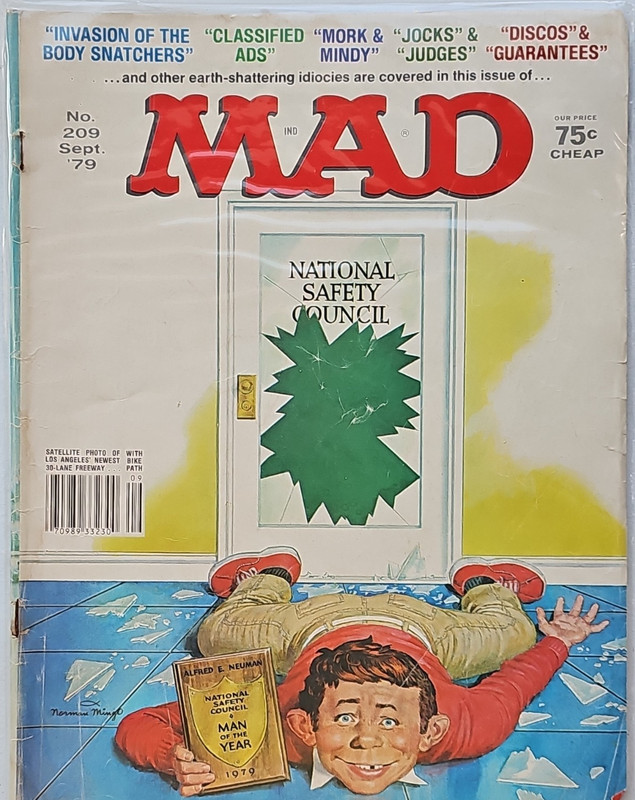 Mad Magazine No. 209 September 1979 Illustrated Humor & Satire Body Snatchers