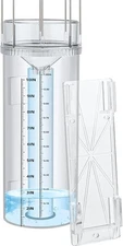 Rain Gauge Outdoor Tube,10"Capacity Easy-to-Read Large Rain and Snow Gauge  