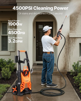 #ad New Electric Pressure Washer Max 4500 PSI and 3.2 GPM High Power Pressure Cl $150.73