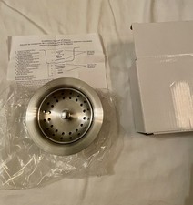 3.5" Stainless Steel Kitchen Sink Drain Assembly with Post Style Strainer Basket